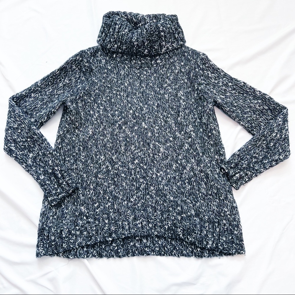Soft Joie Knit Turtleneck Sweater Shimmery Black Size XXS